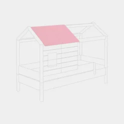 Jugendbetten|Jugendbetten|Paidi Dachschindeln Tiny House 2er Set Rose