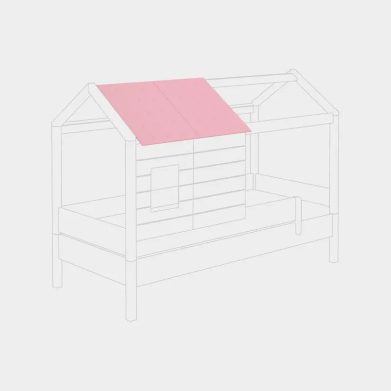 Jugendbetten|Jugendbetten|Paidi Dachschindeln Tiny House 2er Set Rose