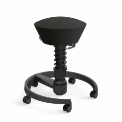 Bürostühle|aeris 3D-Aktiv-Bürostuhl Swopper, Lederoptik Schwarz