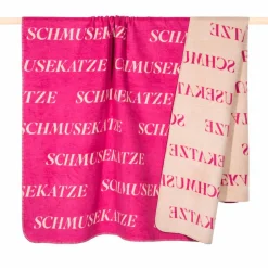 pad Kuscheldecken|Decken-Decke Letters 150 x 200 cm Pink