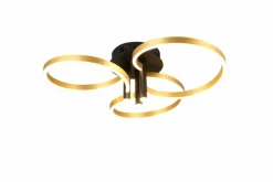 Deckenleuchten|Trio Deckenleuchte Caruso Gold / Schwarz