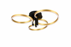 Deckenleuchten|Trio Deckenleuchte Caruso Gold / Schwarz