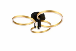 Deckenleuchten|Trio Deckenleuchte Caruso Gold / Schwarz