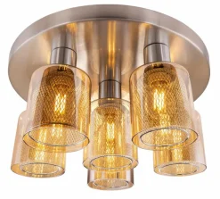 DesignLive Deckenleuchten-Deckenleuchte HELIOS Silber
