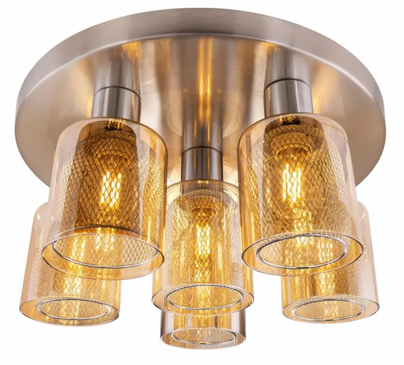 DesignLive Deckenleuchten-Deckenleuchte HELIOS Silber