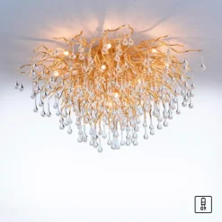 Paul Neuhaus Deckenleuchten-Deckenleuchte Icicle Altmessing