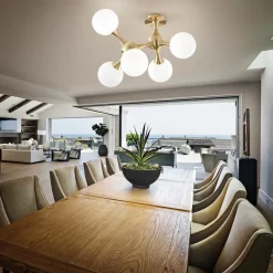 IDEAL LUX Deckenleuchten-Deckenleuchte Nodi Messing