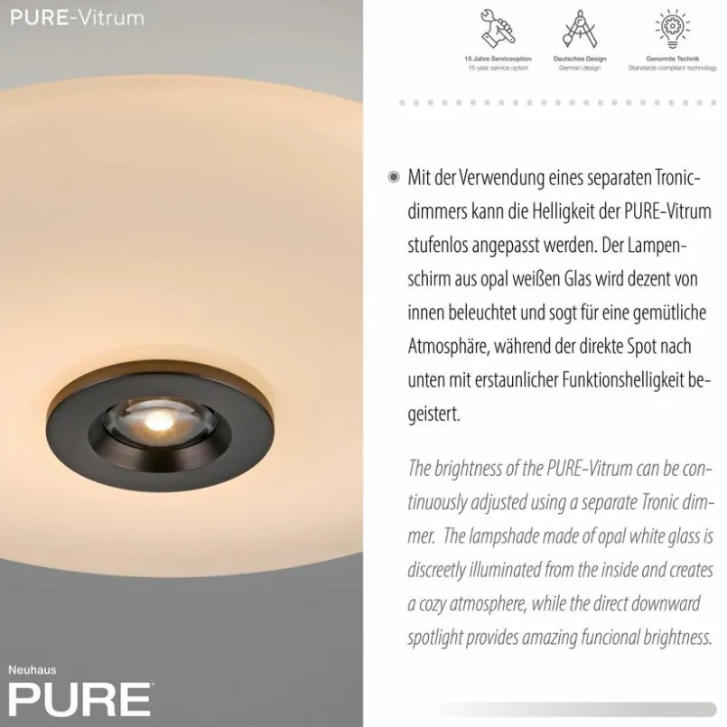 Deckenleuchte Pure Vitrum<Neuhaus PURE Outlet