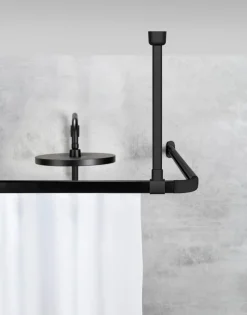 SCHÖNER WOHNEN-Kollektion Duschvorhänge-Deckenstütze Jete 57 cm Schwarz