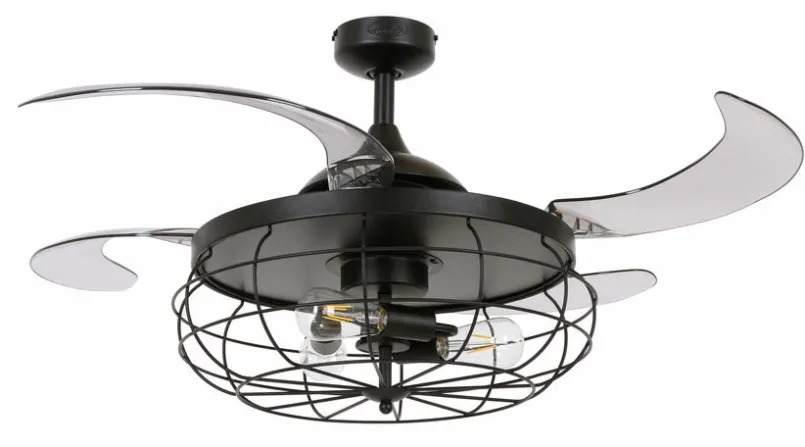 Beacon Lighting Ventilatoren-Deckenventilator Industri Schwarz