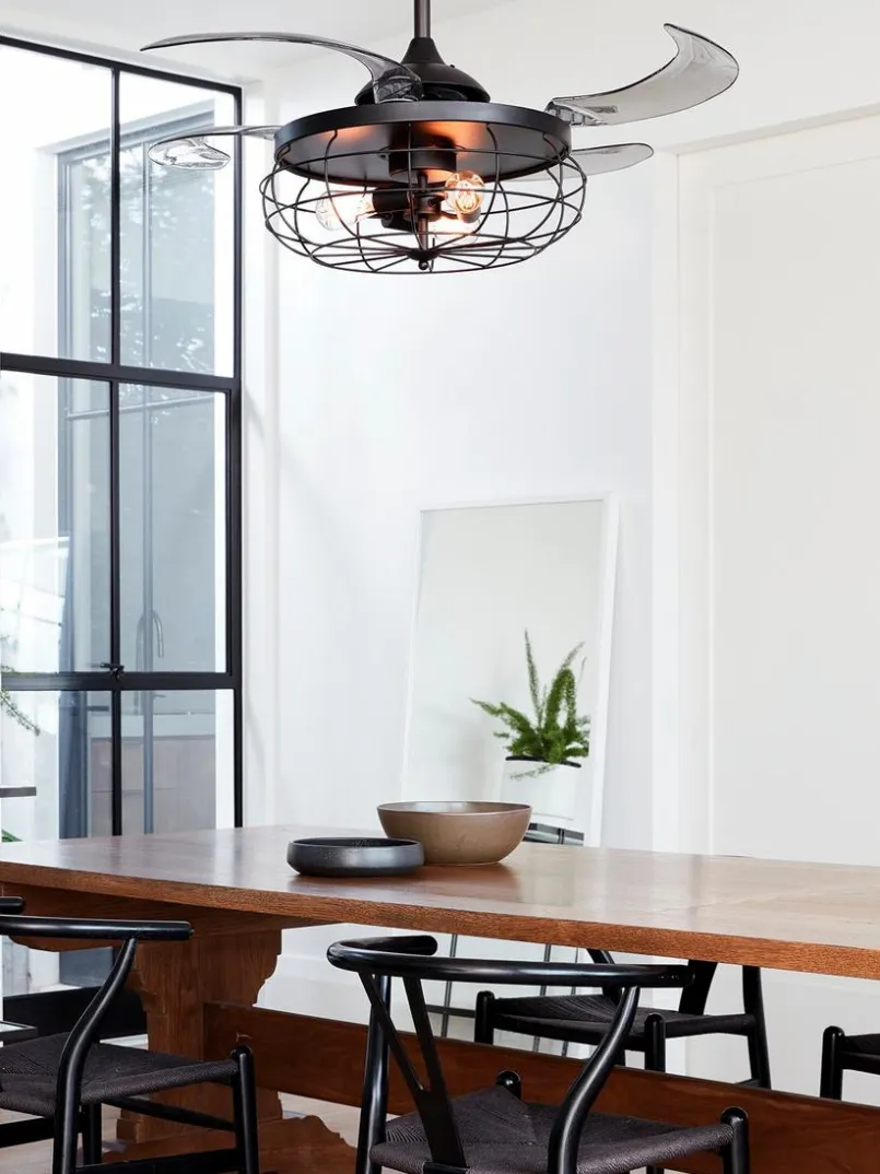 Beacon Lighting Ventilatoren-Deckenventilator Industri Schwarz