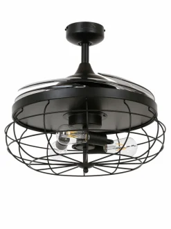 Beacon Lighting Ventilatoren-Deckenventilator Industri Schwarz