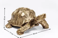 KARE DESIGN Dekofiguren|Dekofiguren Tiere & Pflanzen-Deko Figur Turtle 30142 Gold
