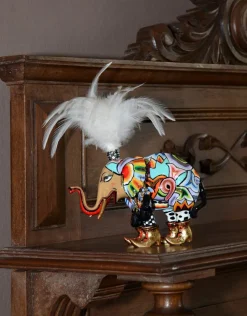 Toms Company Dekofiguren Tiere & Pflanzen-Deko-Elefant Tuffi Bunt