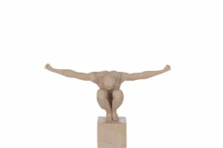 DAHEIM Dekofiguren-Deko-Figur Athlet 23 cm Sand