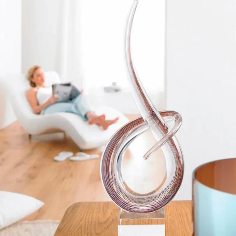 Leonardo Abstrakte Dekofiguren-Deko-Figur Ease 49,5 cm Klar