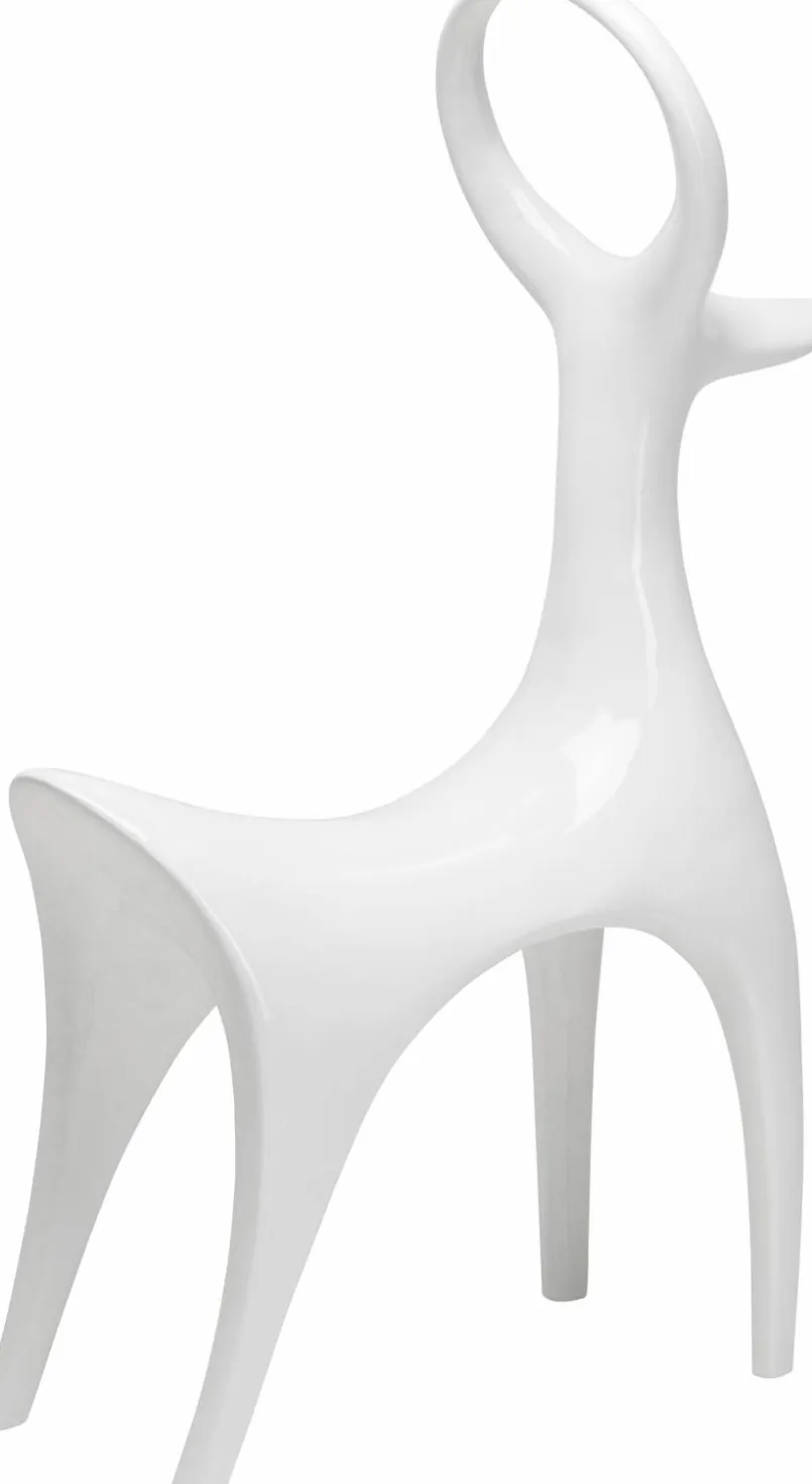 Dekofiguren Tiere & Pflanzen|Dekofiguren|KARE X KARIM RASHID Deko-Figur Fawn 57766 Weiß