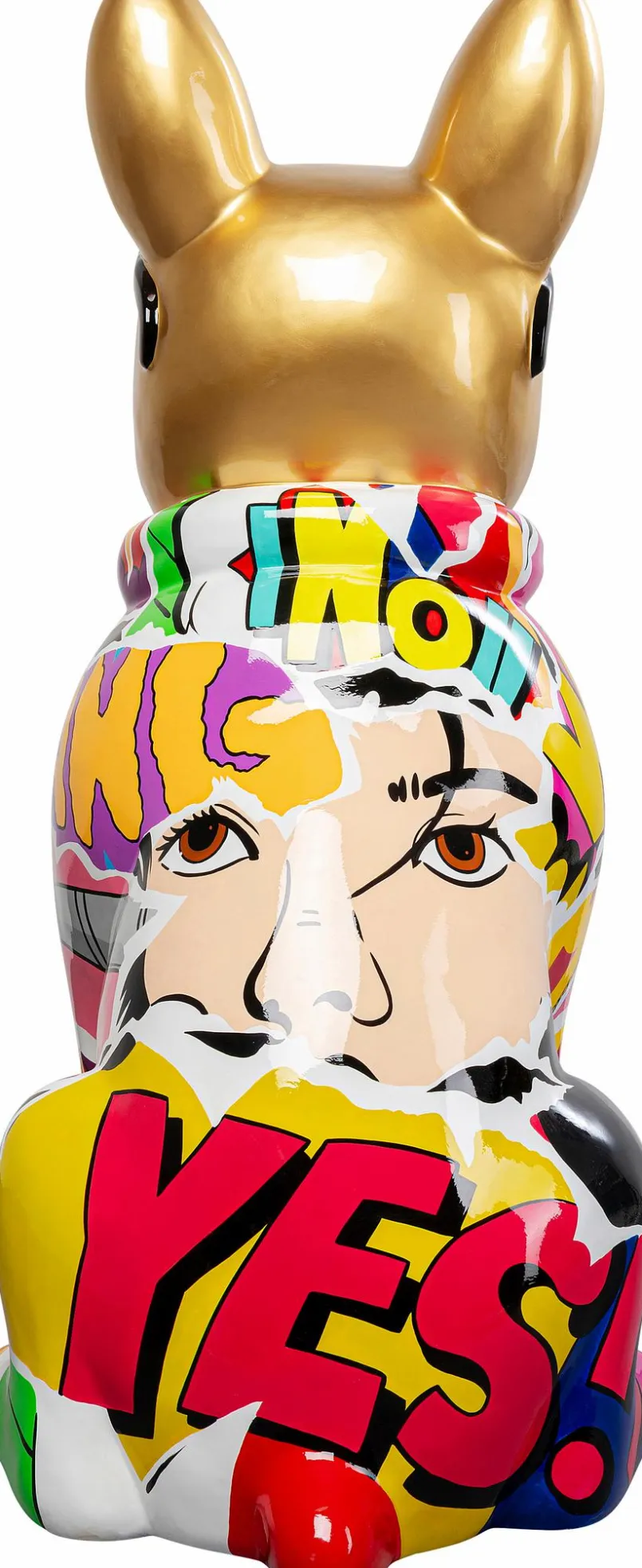 Dekofiguren Tiere & Pflanzen|Abstrakte Dekofiguren|KARE DESIGN Deko-Figur Grafitti Dog 56345 Bunt