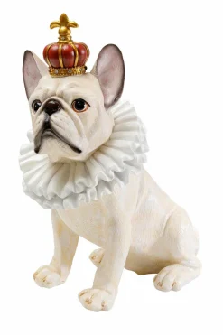 KARE DESIGN Dekofiguren Tiere & Pflanzen-Deko-Figur King Dog 32,5 cm Weiß