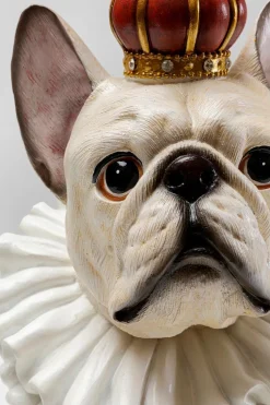 KARE DESIGN Dekofiguren Tiere & Pflanzen-Deko-Figur King Dog 32,5 cm Weiß