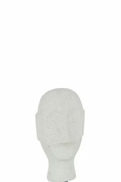 DAHEIM Dekofiguren-Deko-Figur Kopf 20 cm Weiß