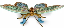 Toms Company Dekofiguren Tiere & Pflanzen-Deko-Figur Madame Butterfly 22 x 22 cm Bunt
