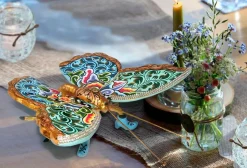 Toms Company Dekofiguren Tiere & Pflanzen-Deko-Figur Madame Butterfly 22 x 22 cm Bunt