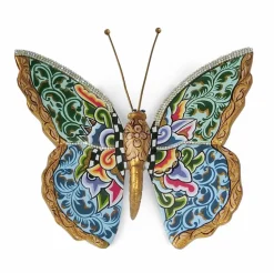 Toms Company Dekofiguren Tiere & Pflanzen-Deko-Figur Madame Butterfly 22 x 22 cm Bunt