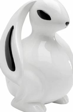 KARE X KARIM RASHID Dekofiguren Tiere & Pflanzen|Dekofiguren-Deko-Figur Moon Hare 57767 Weiß / Schwarz