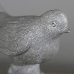 Dekofiguren Tiere & Pflanzen-Deko-Figur Vogel 15 cm Grau