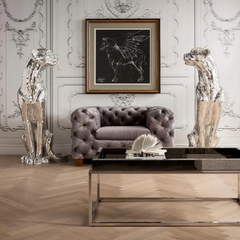 Dekofiguren|Dekofiguren Tiere & Pflanzen|KARE DESIGN Deko-Figur Welcome Panther 39252 Transparent
