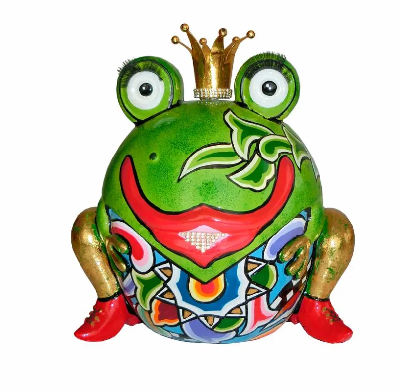 Toms Company Dekofiguren Tiere & Pflanzen-Deko-Frosch Carlos Grün