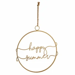 Hängende Deko| Deko-Hänger Happy Summer Gold