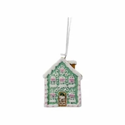 Für Den Weihnachtsbaum| Deko-Hänger Haus 10 cm Rosa