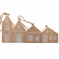 Für Den Weihnachtsbaum-Deko-Hänger Haus 4tlg. Braun