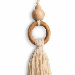 Für Den Weihnachtsbaum-Deko-Hänger Macrame Ø 4,5 cm Beige