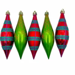 Für Den Weihnachtsbaum-Deko-Hänger Party Christmas 5tlg. Bunt