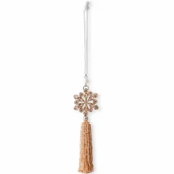 Hängende Deko| Deko-Hänger Quaste 13 cm Silber