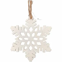Für Den Weihnachtsbaum-Deko-Hänger Schneeflocke Ø 9 cm Weiß