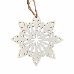 Für Den Weihnachtsbaum| Deko-Hänger Schneeflocke Ø 10,5 cm Weiß