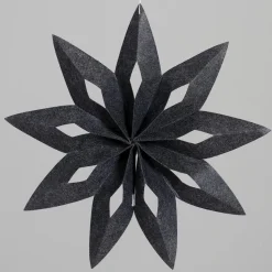 Hängende Deko-Deko-Hänger Stern Ø 50 cm Schwarz