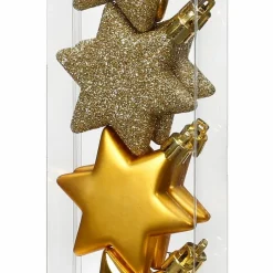 Für Den Weihnachtsbaum| Deko-Hänger Stern 8tlg Gold