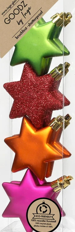 Für Den Weihnachtsbaum-Deko-Hänger Stern 8tlg Bunt