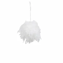 Für Den Weihnachtsbaum-Deko-Hänger Stoffkugel 7 cm Weiß