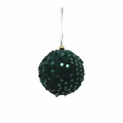 Für Den Weihnachtsbaum-Deko-Hänger Stoffkugel 7 cm Grün