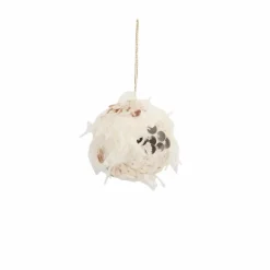 Für Den Weihnachtsbaum| Deko-Hänger Stoffkugel 7 cm Champagner