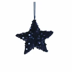 Für Den Weihnachtsbaum-Deko-Hänger Stoffstern 11 cm Blau