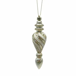 Für Den Weihnachtsbaum| Deko-Hänger Tropfenform 18 cm Gold