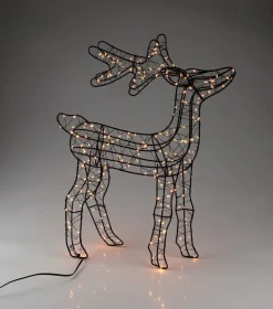 DesignLive Leuchtobjekte-Deko-Leuchte Hirsch Schwarz