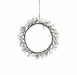 AM Design Leuchtobjekte-Deko-Leuchte Kranz Ø 45 cm Schwarz